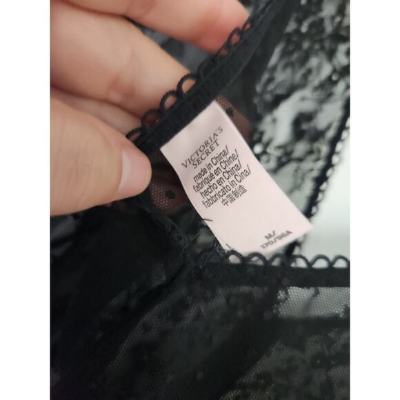 Victoria's Secret Teddy bodysuit Limited Edition Black sheer lace Size Medium - Picture 7 of 7